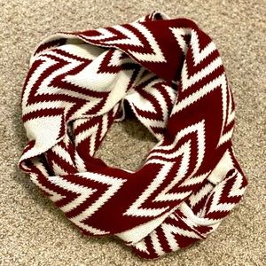 Burgundy infinity scarf